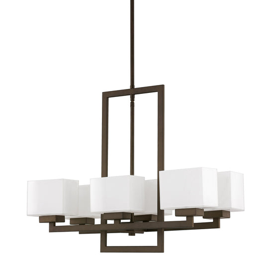 Capital Lighting 4756BB-155 Tahoe 6 Light Chandelier, Burnished Bronze
