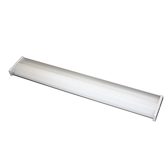Divine Lighting DL-4810-WH-232EH-CP-EM14 4' Two Light Wraparound Fixture, White