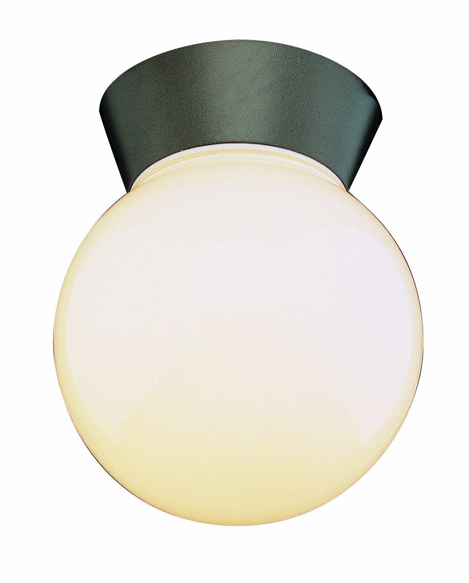 Trans Globe 4850 BK One Light Flush mount, Black