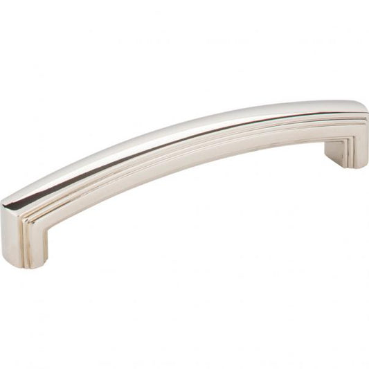 Hardware Resources 519-128NI Delgado 128mm Center to Center Cabinet Pull, Polished Nickel
