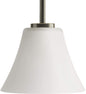 Progress Lighting P5300-20W Transitional One Light Mini Pendant, Antique Bronze