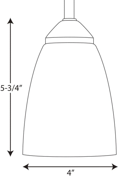 Progress P5113-20 Gather 1 Light 4 inch Mini-Pendant, Antique Bronze