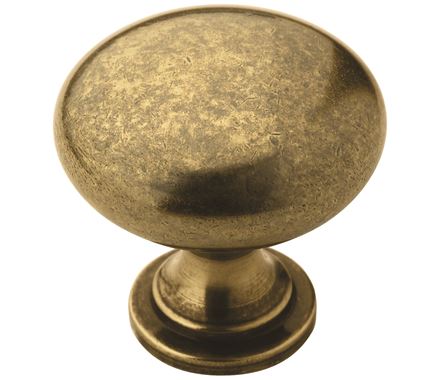 Amerock BP53005BB Allison Value 1-1/4 Inches (32 mm) Diameter Burnished Brass Cabinet Knob