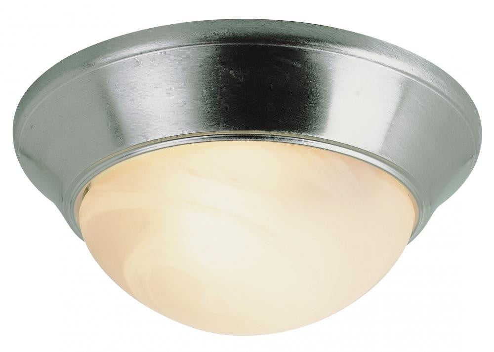 57700 BN - Brushed Nickel 2 Lt. 131 Flush Mount - Trans Globe Lighting - IN STOCK LIGHTING - Flush Mount