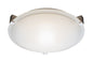 59006BN - 2 Light 60W Brushed Nickel 12" Flush Mount