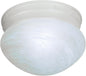 60-2636 - Textured White 1 Lt. Flush Mount - Nuvo Lighting - IN STOCK LIGHTING - Flush Mount