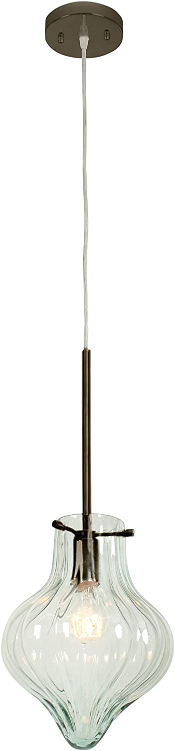 Varaluz Lighting 152M01NB Tusk 1-Light Mini Pendant, New Bronze