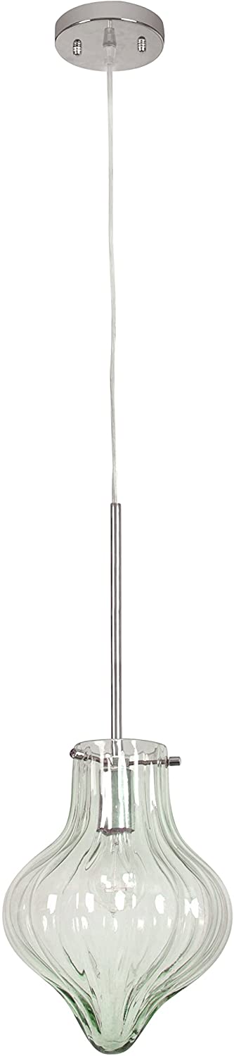 Varaluz Lighting 152M01CH Tusk 1-Light Mini Pendant, Chrome Finish