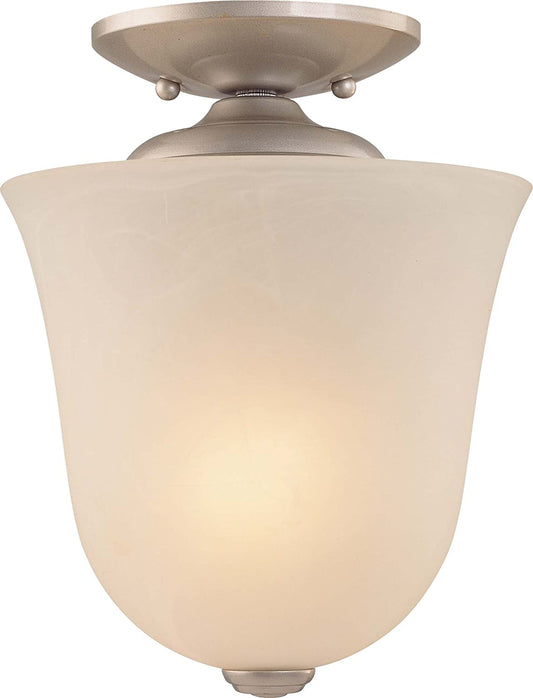 Volume Lighting V5070-62 Hammond 1-light Nickel Bowl-Shaped Pendant/Mount