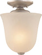 Volume Lighting V5070-62 Hammond 1-light Nickel Bowl-Shaped Pendant/Mount