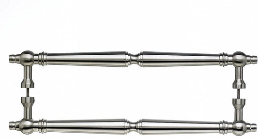 Top Knobs M730-12 Pair Asbury Back to Back Door Pull, Brushed Nickel