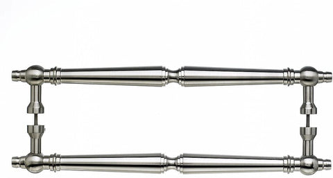 Top Knobs M730-12 Pair Asbury Back to Back Door Pull, Brushed Nickel