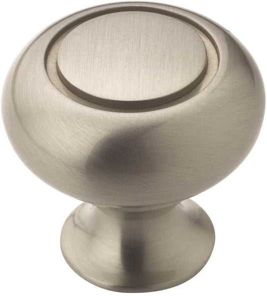Amerock BP53011G10 Allison Value Hardware Collection 1-1/4 in. (32mm) Knob, Satin Nickel