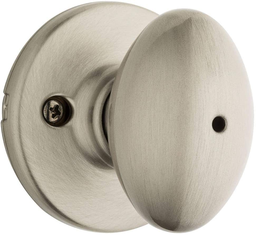 KWIKSET 300AO Aliso Privacy Lock, Satin Nickel