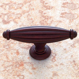 62012 - Old World Bronze 2 1/2" Oblong fluted Knob