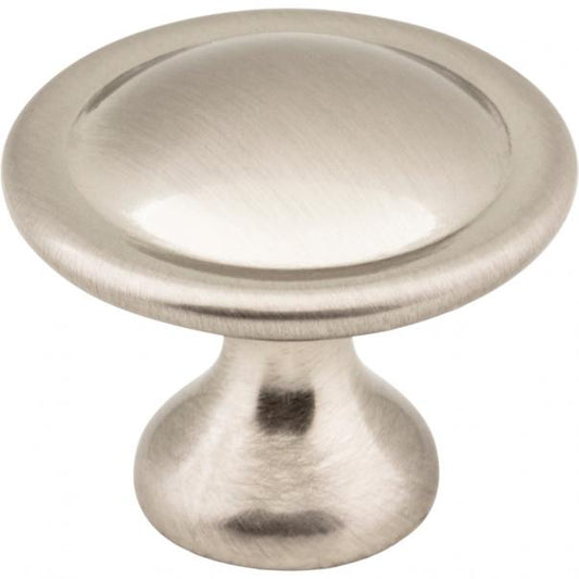 Hardware Resources 647SN Watervale 1 1/8" Mushroom Cabinet Knob, Satin Nickel