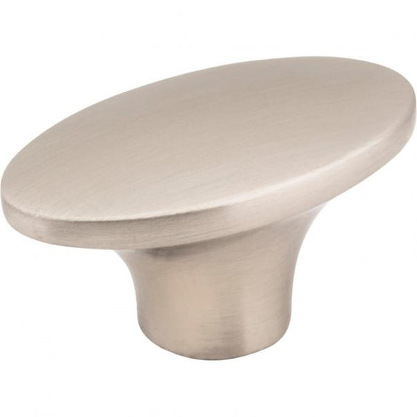 Hardware Resources 650-SN Hudson 1 7/8" Oval Cabinet Knob, Satin Nickel