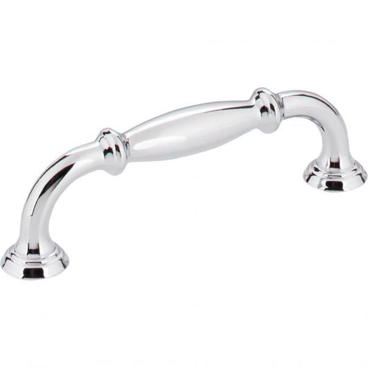 Hardware Resources 658-96PC Tiffany 96mm Center to Center Cabinet Pull, Polished Chrome