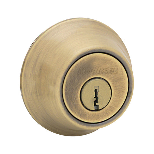 660-5 - Antique Brass Single Cylinder Deadbolt