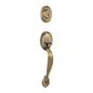 687DA-LIP-5 - Antique Brass Handleset with Single Cylinder Deadbolt