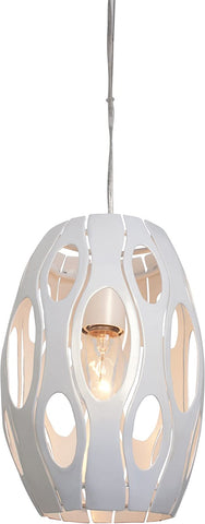 Varaluz Lighting 149M01PE Masquerade 1-Light Mini Pendant, Pearl Finish