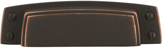 Amerock BP55318DOB Highland Ridge Cup Pull, 3.5-Inch Center-to-Center, Dark Oiled Bronze