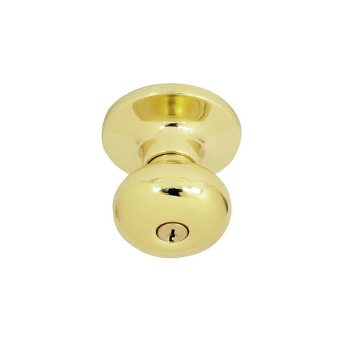 72503PB - Brass Noe Valley Keyed Entry Knob - Better Home Products - IN STOCK LIGHTING - Door Hardware