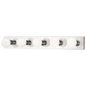 7415-4 - Chrome 5Lt Bath Vanity Strip