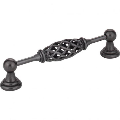 Hardware Resources 749-128B-DACM Birdcage Tuscany 128mm Center to Center Pull, Gun Metal
