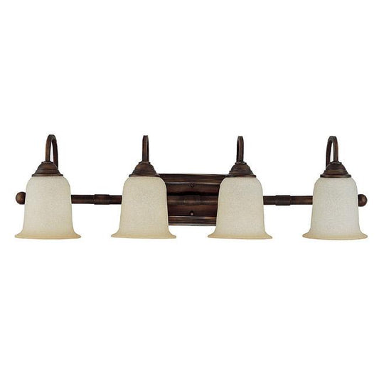 1794BB-223 - 4 Light 100W Burnished Bronze with White Glass Vanity