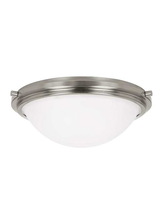 Sea Gull 75661EN3-962 Winnetka 2 Light 14 inch Brushed Nickel Flush Mount