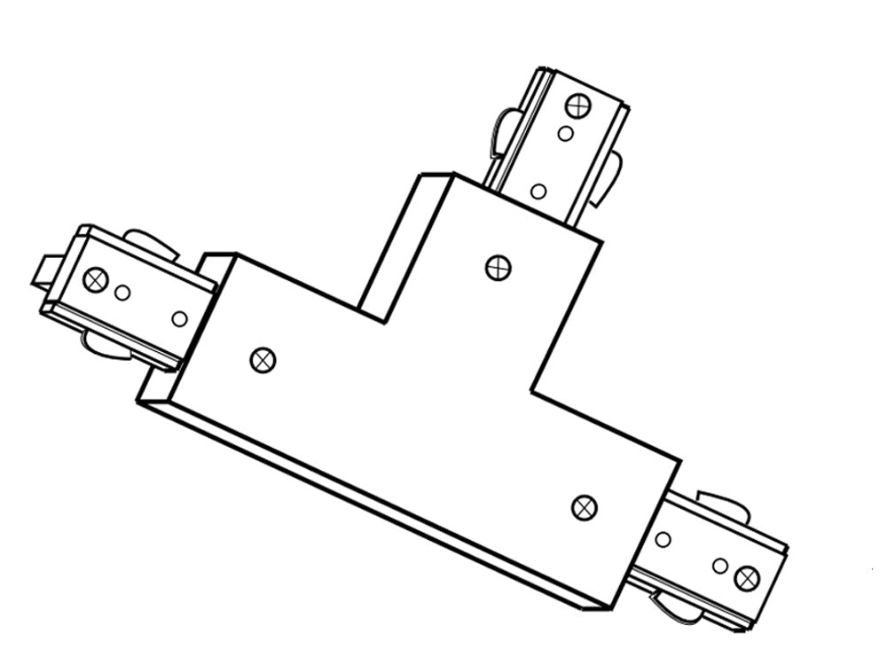 NT-314S - "T" CONNECTOR FOR TRACK-SLVR
