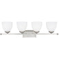 Capital Lighting 8404MN-202 Chapman 4 Light 32 inch Matte Nickel Vanity Light