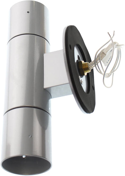 Lumiere Cooper 904-2-50MR16-12-BK Westwood Up/Down Architectural Wall Sconce, Silver