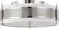60 4447 -  4- Light Flush Mount With Slate Gray Fabric Shade