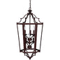 9274MBZ -6 Light 60W(C) Foyer Pendant in Mediterranean Bronze