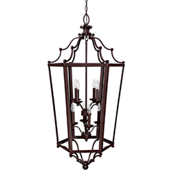 Capital Lighting 9276MBZ -8 Light Foyer Pendant in Mediterranean Bronze