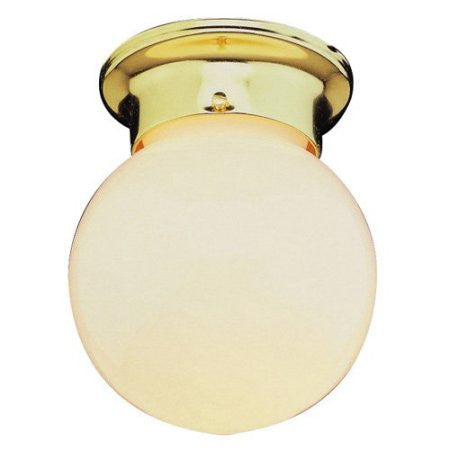 9307 PB - Polished Brass 1 Lt. Idlewyld Flush Mount