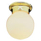 9307 PB - Polished Brass 1 Lt. Idlewyld Flush Mount