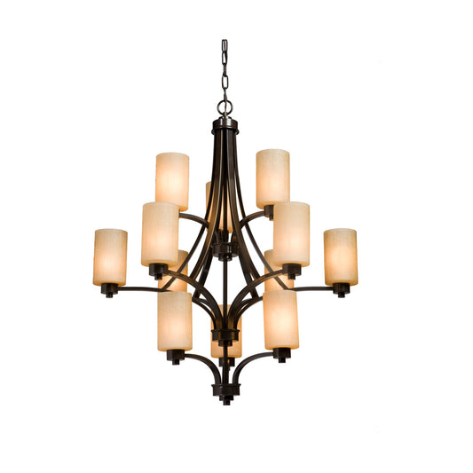 Artcraft AC1312OB Parkdale 12 Light Chandelier, Oil Rubbed Bronze