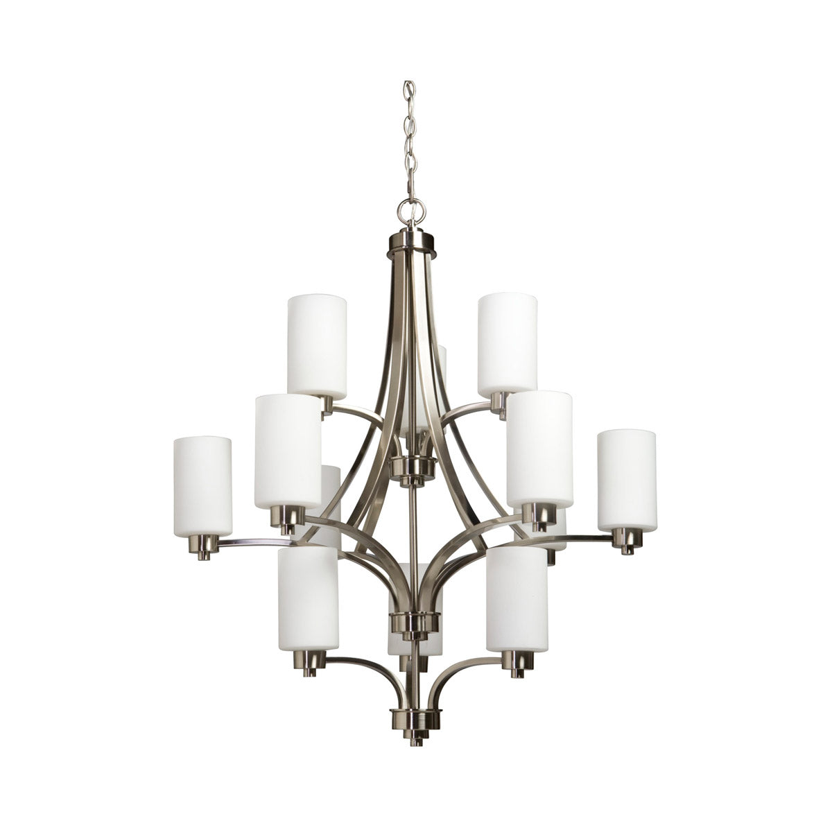 Artcraft AC1312PN Parkdale 12 Light 30 inch Polished Nickel Chandelier