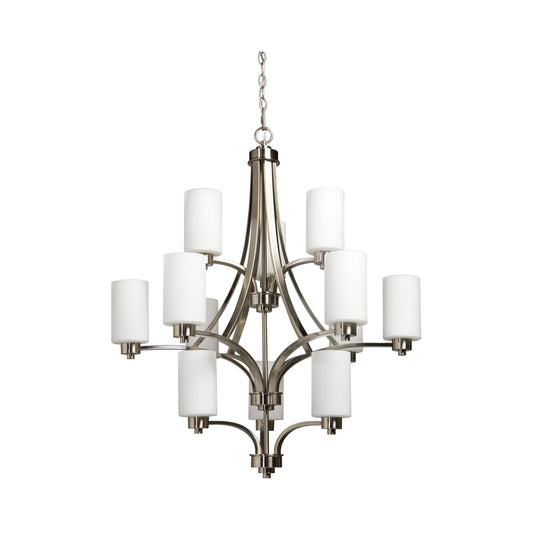 Artcraft AC1312PN Parkdale 12 Light 30 inch Polished Nickel Chandelier