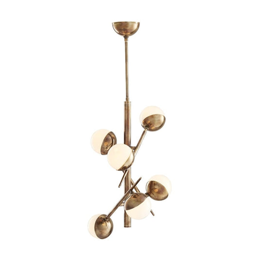 Arteriors Home 89444 Linkka 6 Light Chandelier, Brass