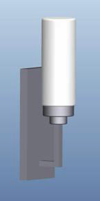 X26M-NI - Nickel 1Lt CFL Wall Sconce