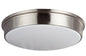 X352-NI - Nickel 3Lt CFL Flush Mount Saturn