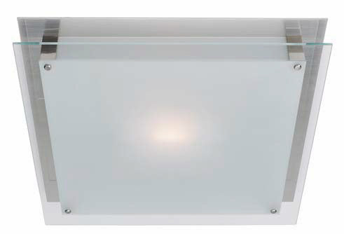 X61125SF-NI - Brush Nickel 2Lt CFL Semi Flush Mount