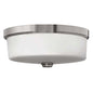 X653GU424-BN-27K - Brush Nickel 3Lt CFL Flush Mount