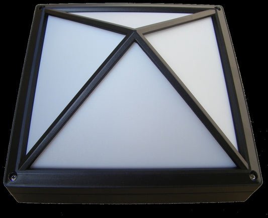 X825-SLV - Silver 2Lt CFL Exterior Flush Mount