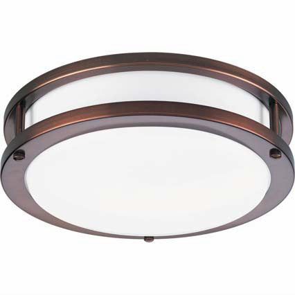 X023-BRZ - Bronze 1 Lt CFL Flush Mount Saturn