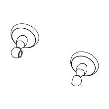 BC6SN-13800 - Satin Nickel Carmel Towel Bar Post - Pamex - IN STOCK LIGHTING - Bath Hardware